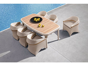 Castello Sentetik Rattan Masa Takımı